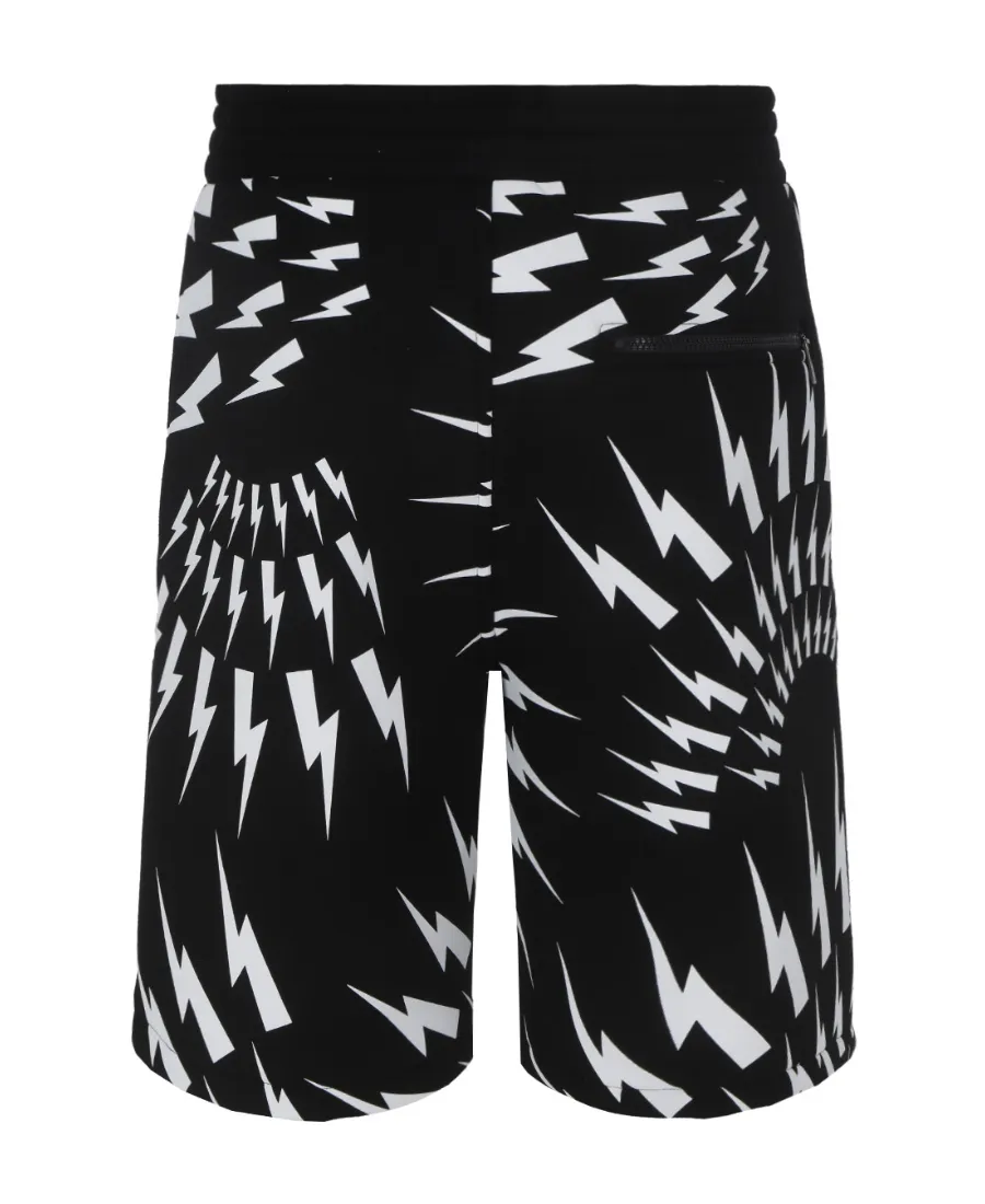 Thunderbolt-Print Deck Shorts