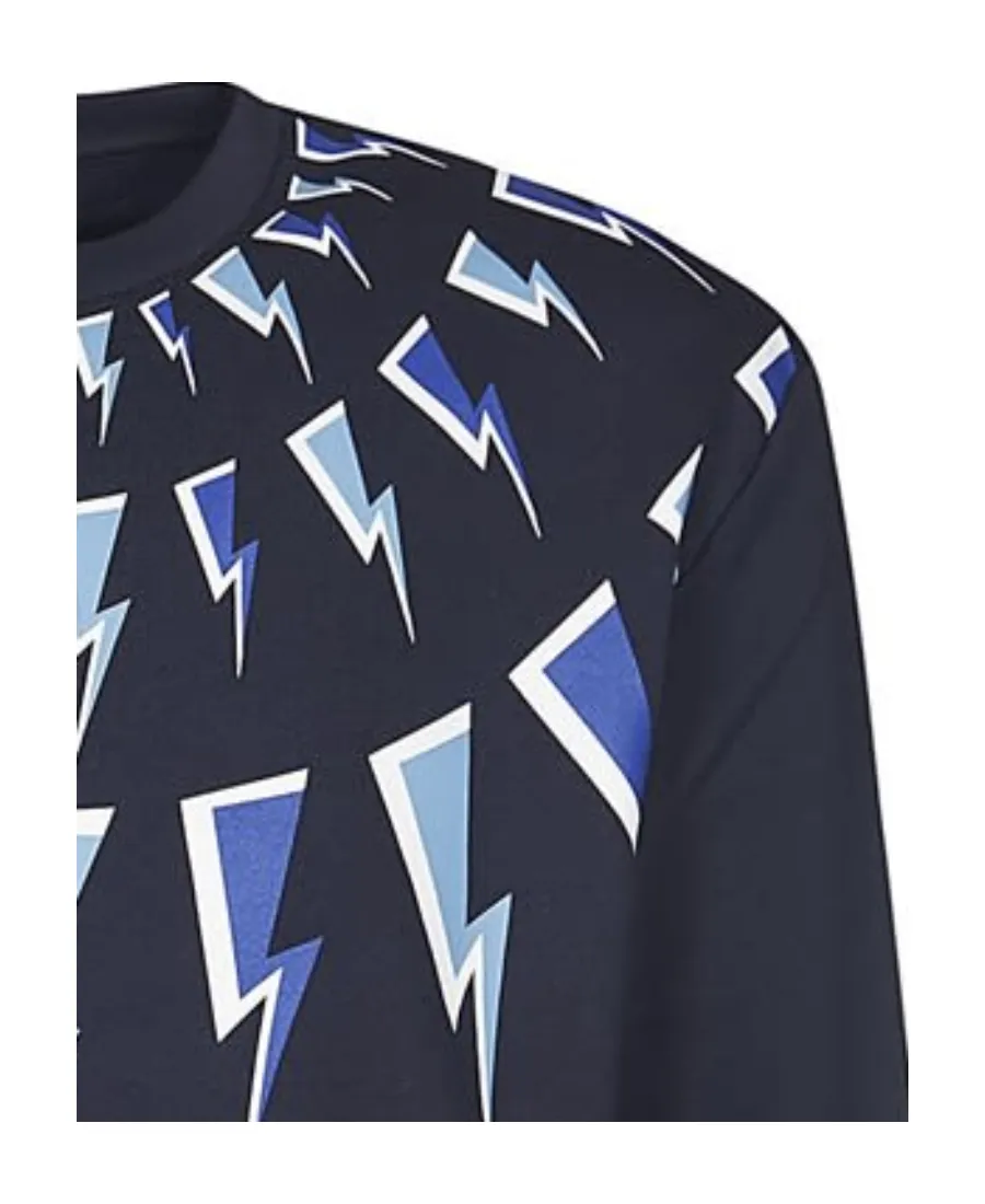 Thunderbolt-Print Sweatshirt