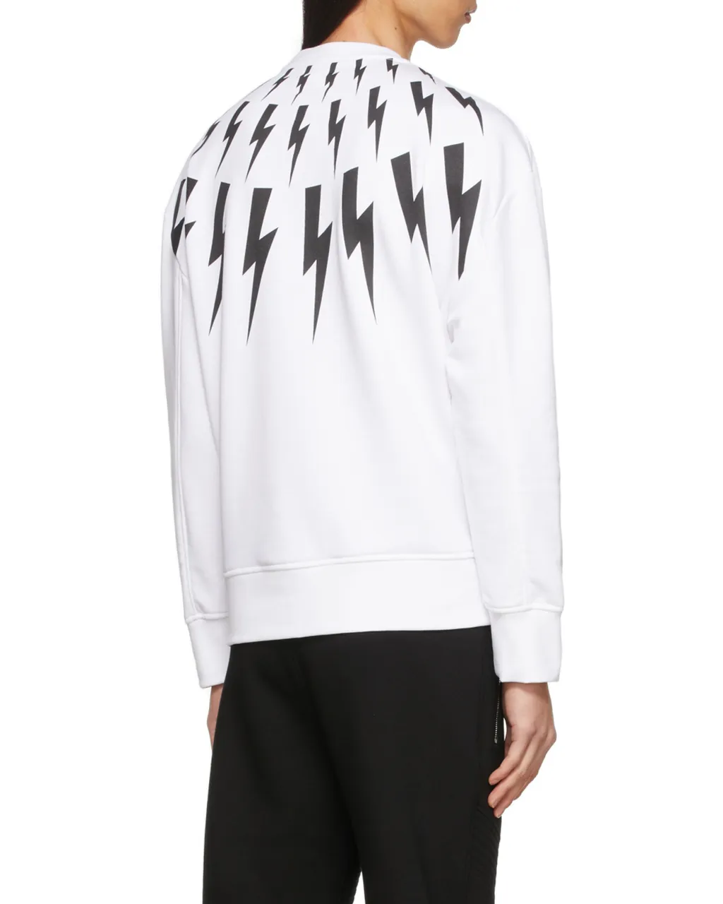 Graphic-Print Long-Sleeved Jumper