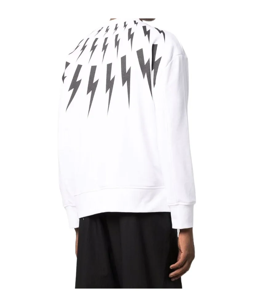 Graphic-Print Long-Sleeved Jumper