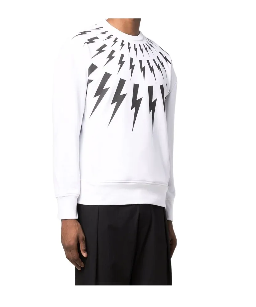 Graphic-Print Long-Sleeved Jumper