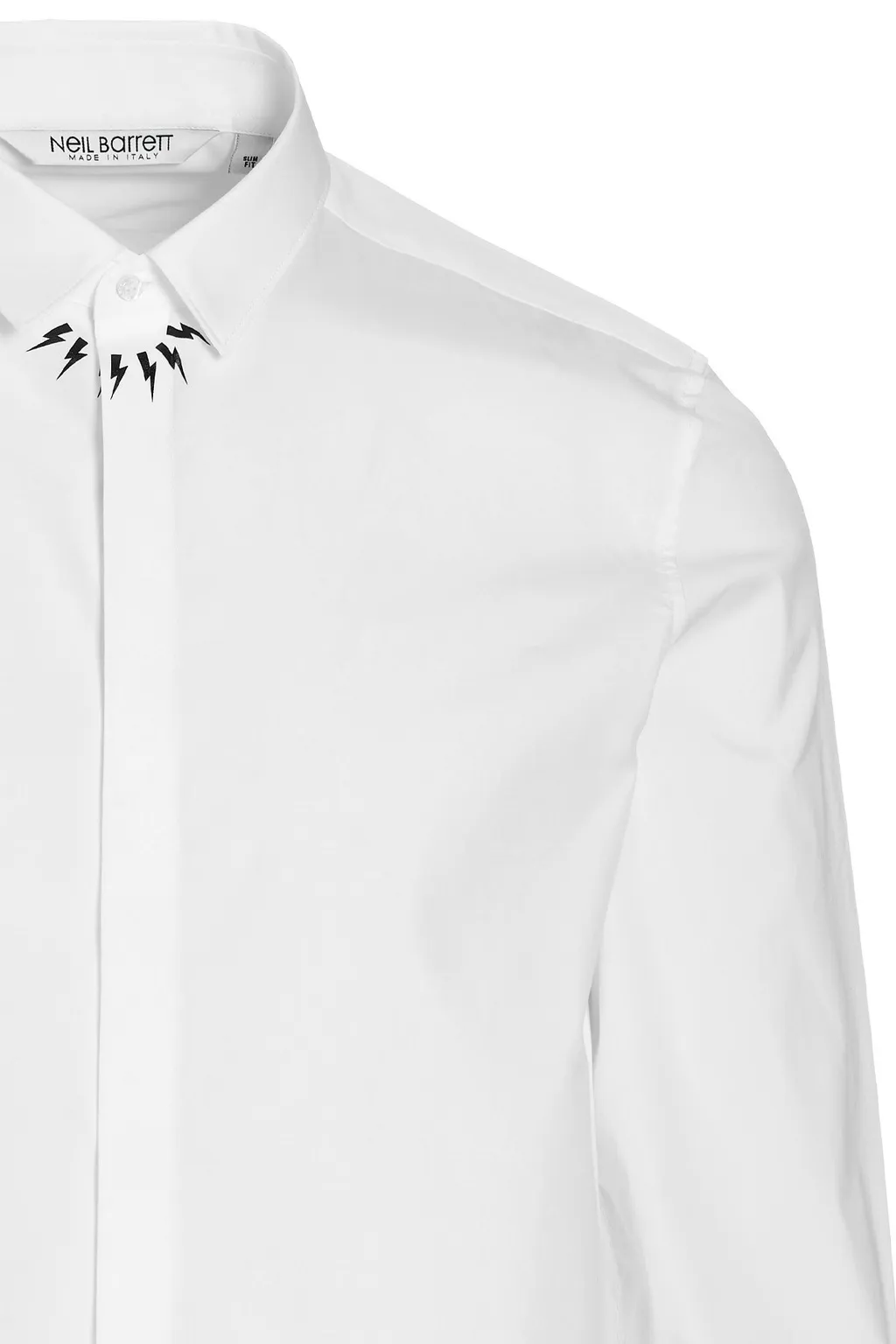 Thunderbolt Print Long-Sleeve Shirt