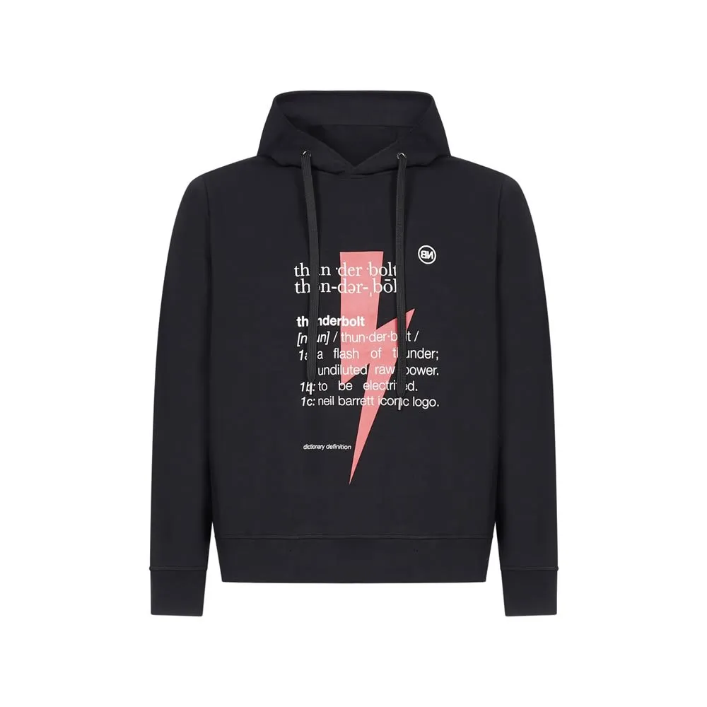 Thunderbolt-Print Hoodie