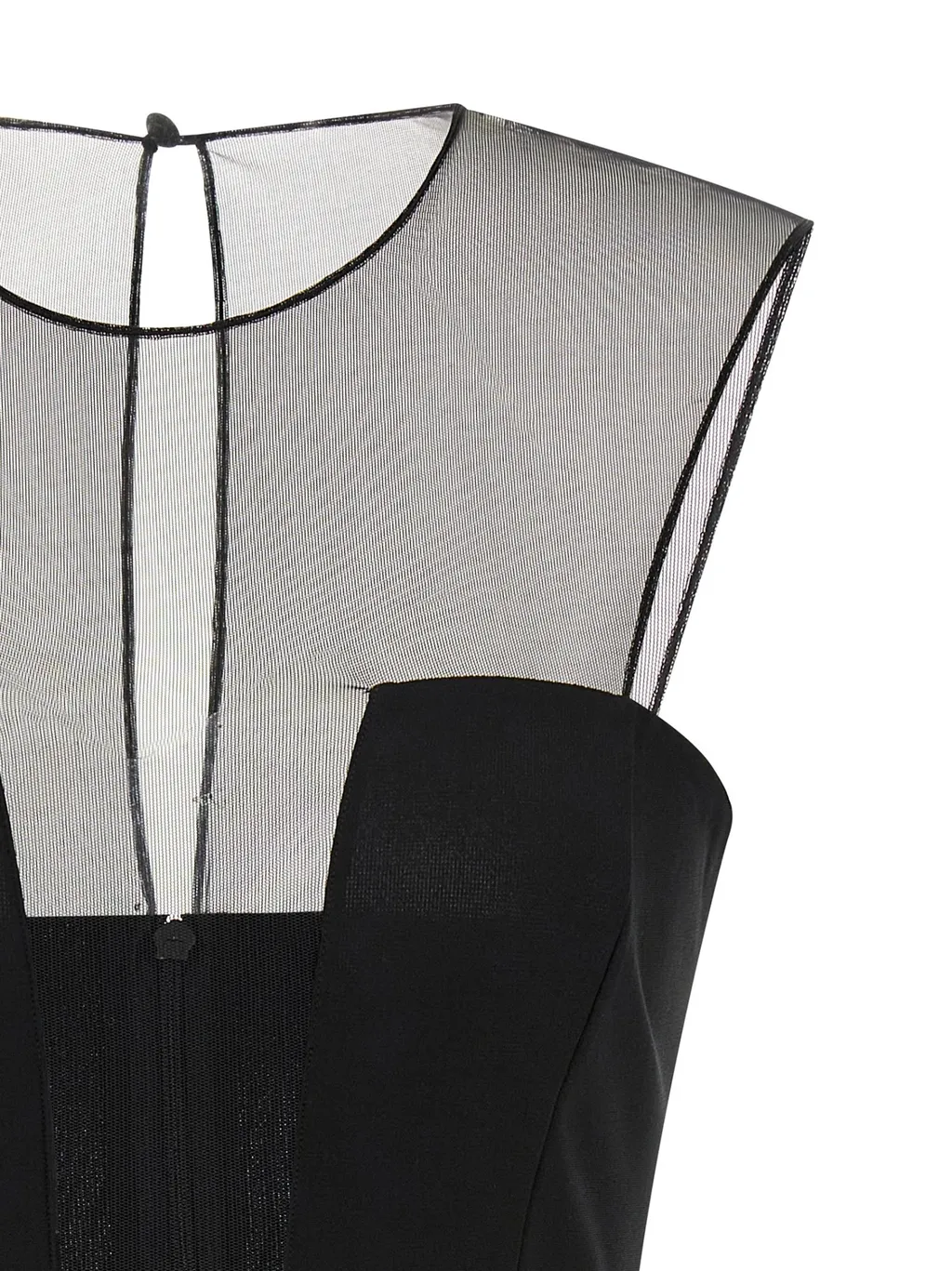 Tulle Insert Mini Dress