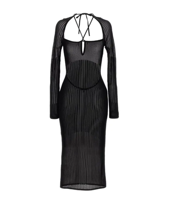 Ribbed Maxi Dress