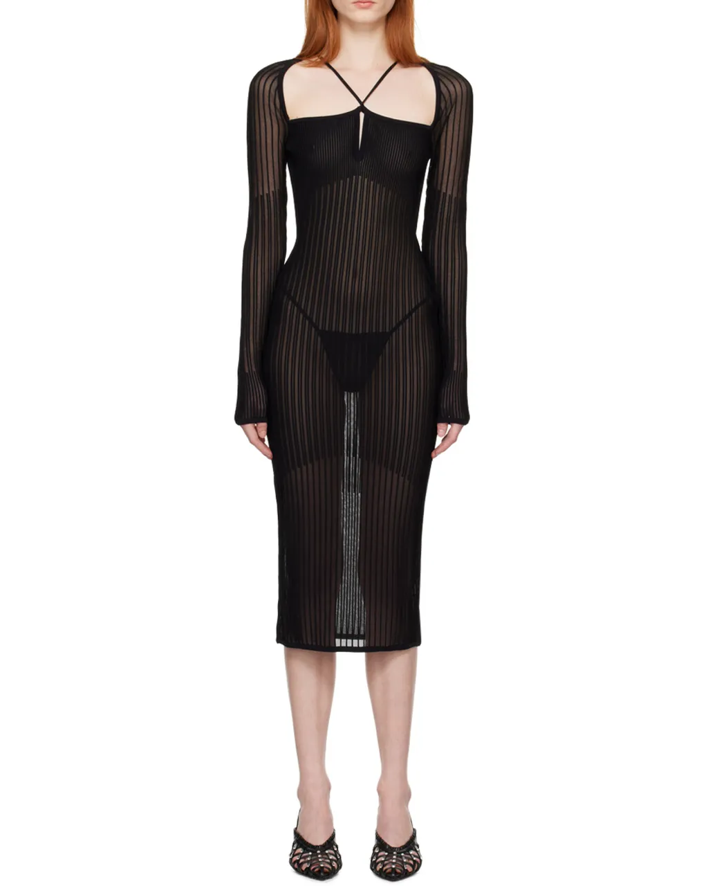 Ribbed Maxi Dress