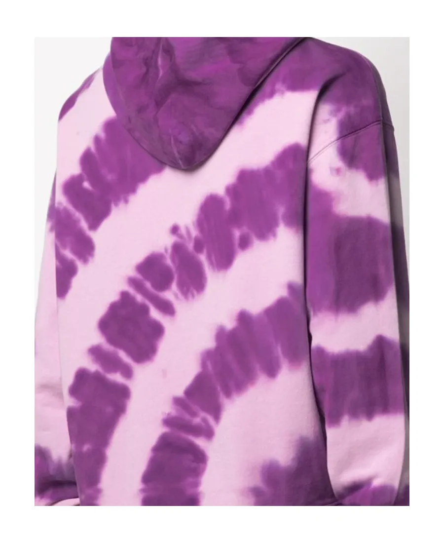 Logo Printed Tie-Dye Hoodie