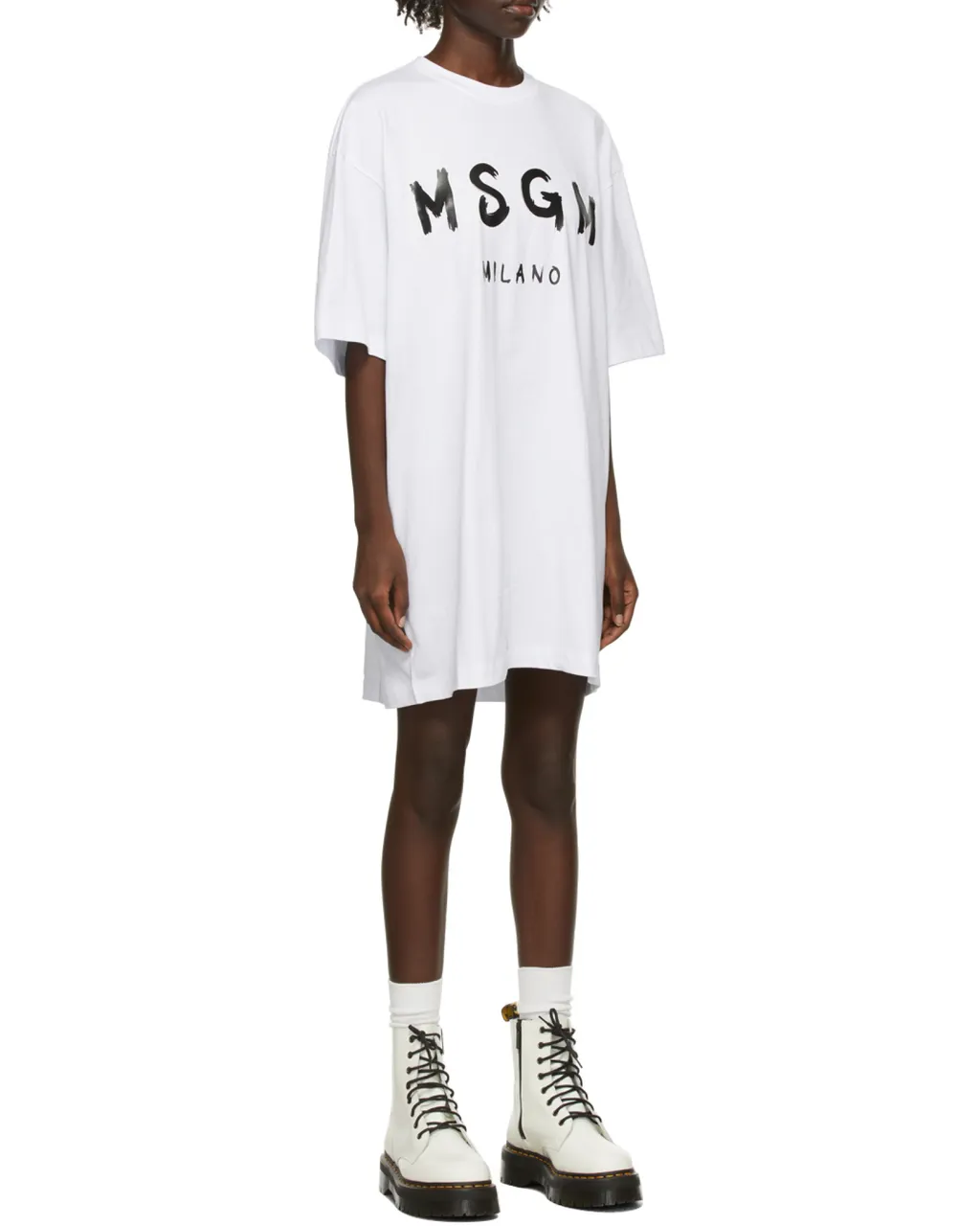 Logo Printed Crewneck T-Shirt Dress