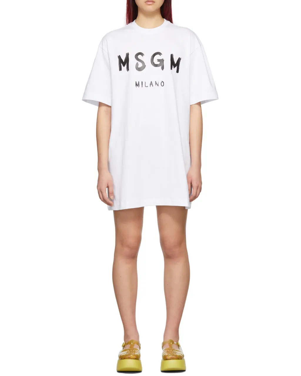 Logo Printed Crewneck T-Shirt Dress