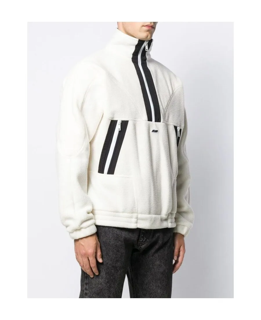 Logo Plaque Half Zip Sweater