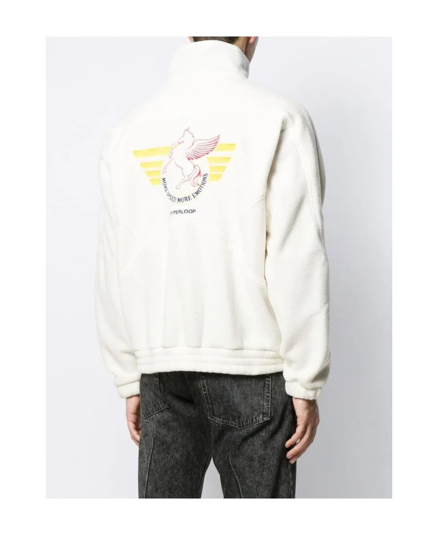 Logo Plaque Half Zip Sweater