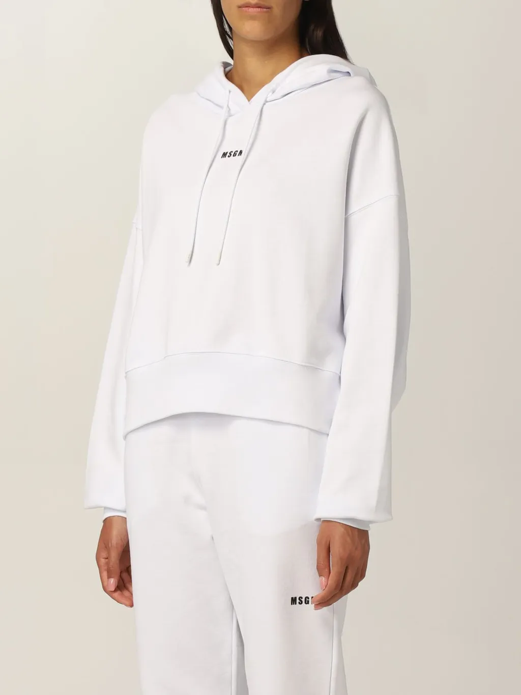Logo Printed Drawstring Hoodie