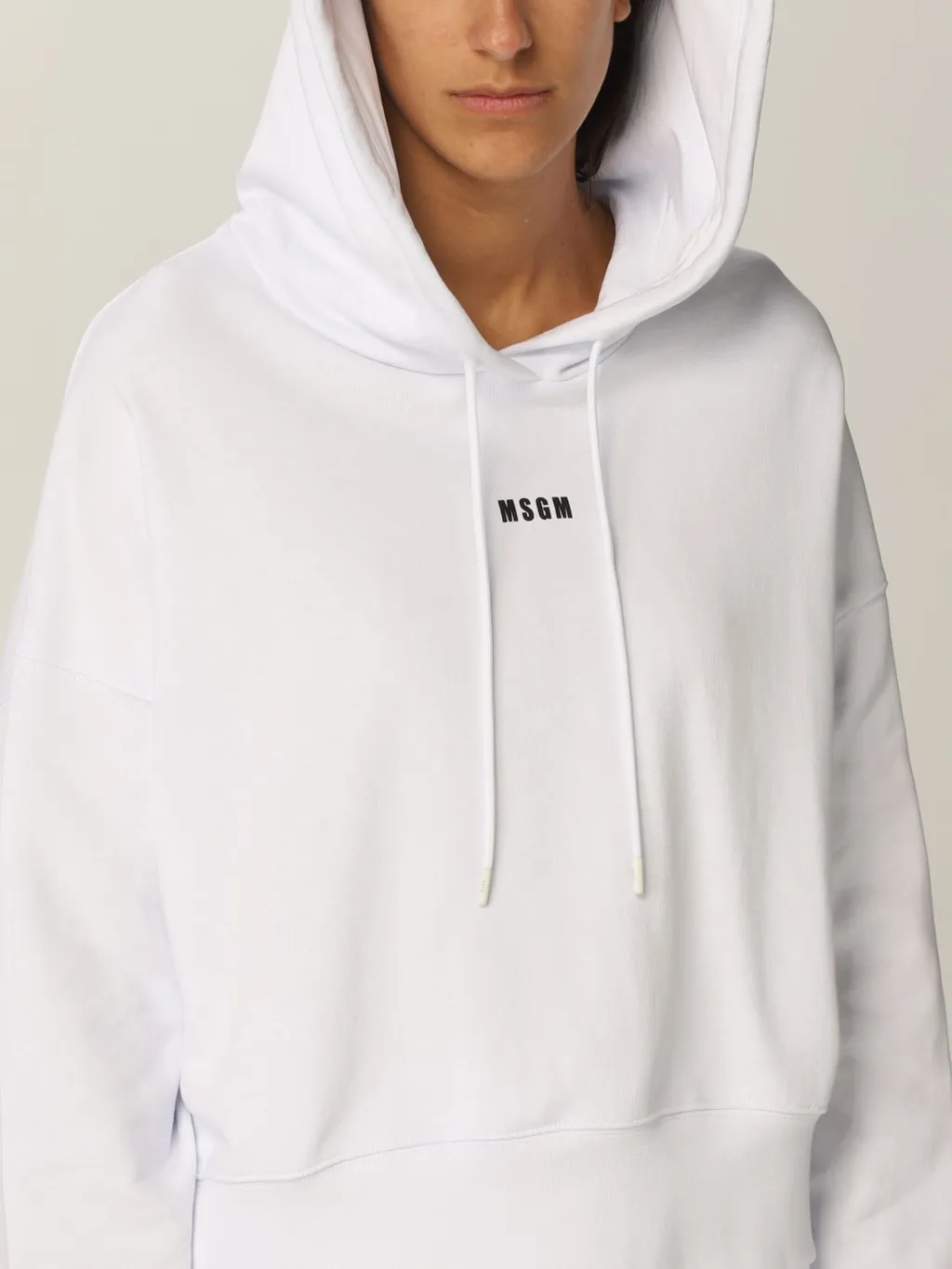Logo Printed Drawstring Hoodie