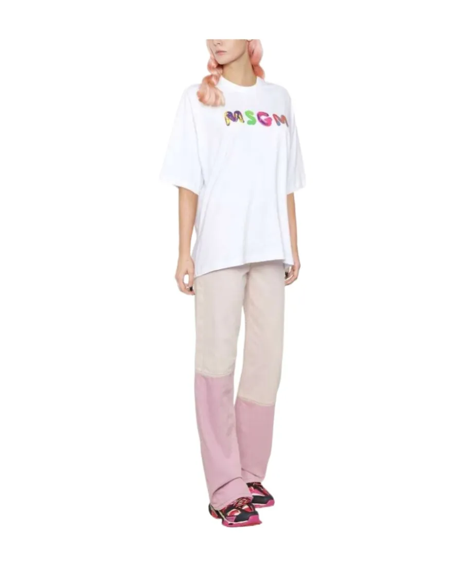 Logo-Print Detail T-Shirt