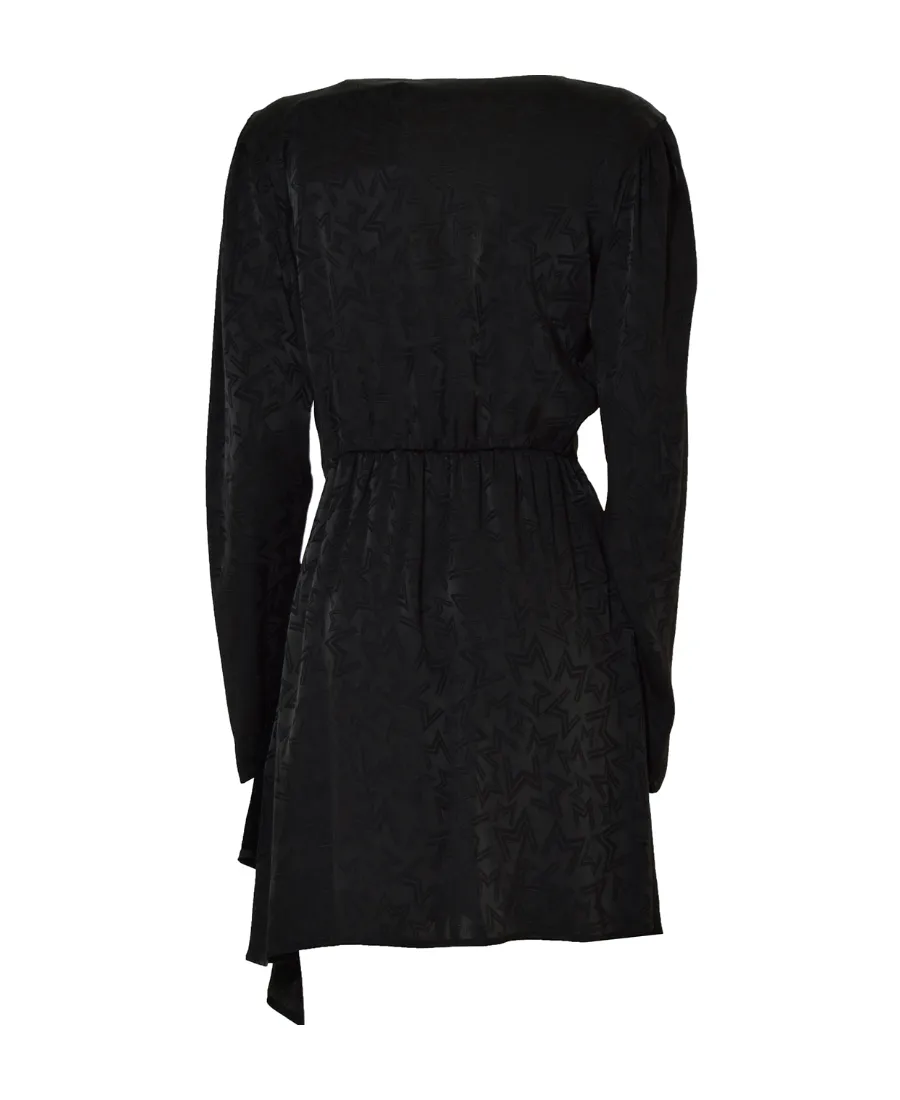 Monogram-Printed V-Neck Mini Dress