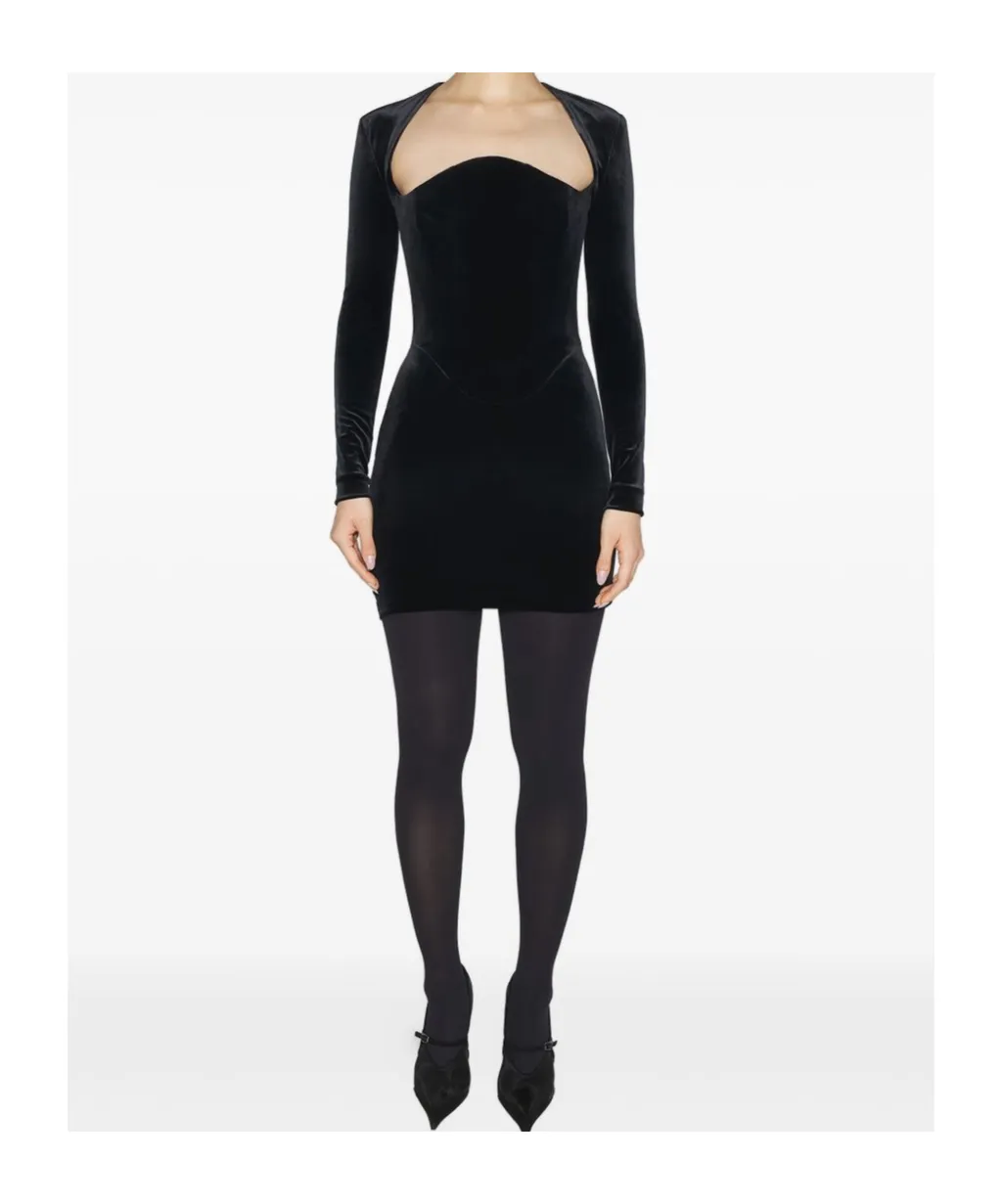 Long-Sleeve Mini Dress