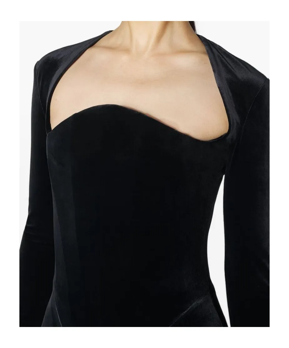 Long-Sleeve Mini Dress