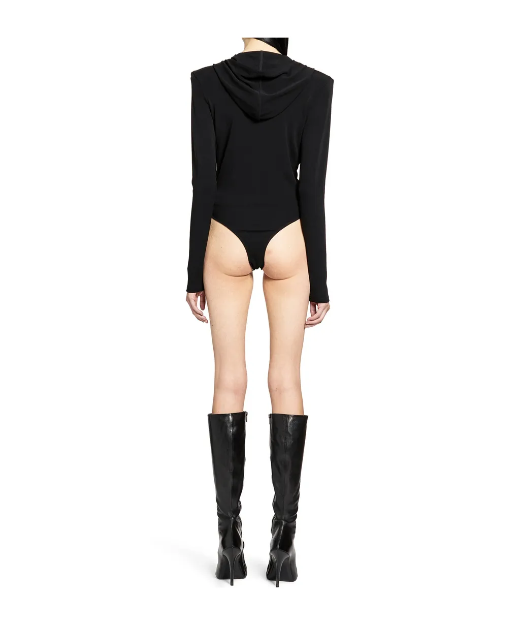 Hooded Asymmetric Bodysuit