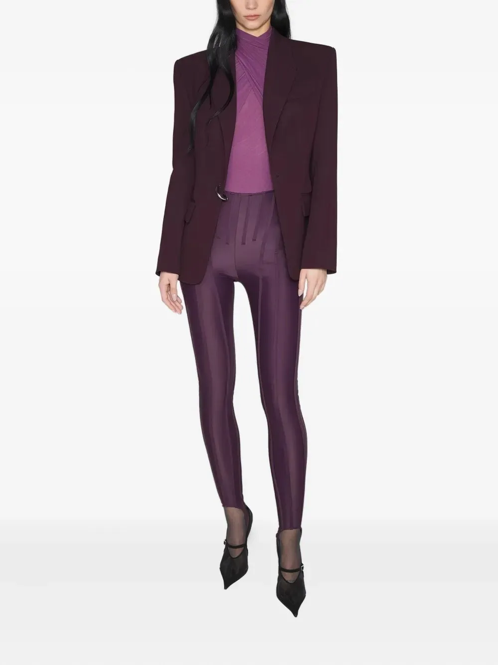 High-Waist Panelled Leggings