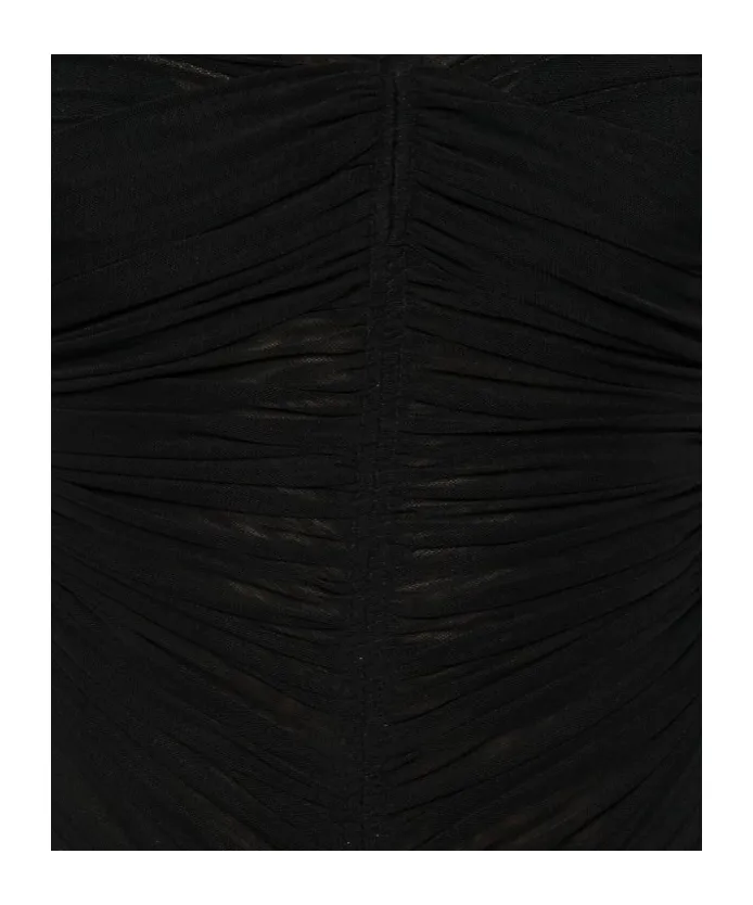 Ruched Mesh Bodysuit