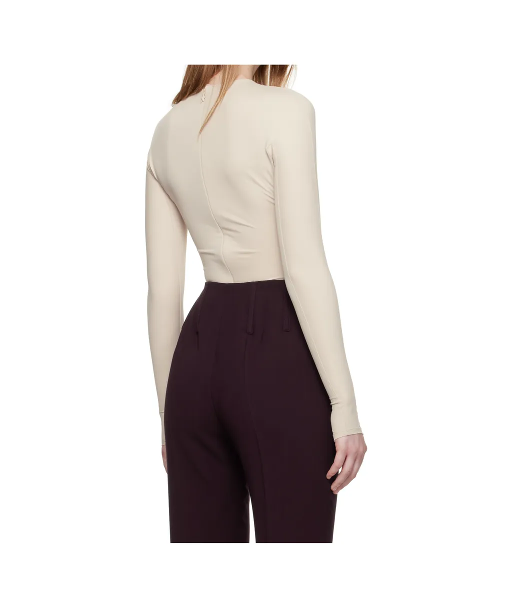 Long-Sleeve Thumb-Holes Bodysuit