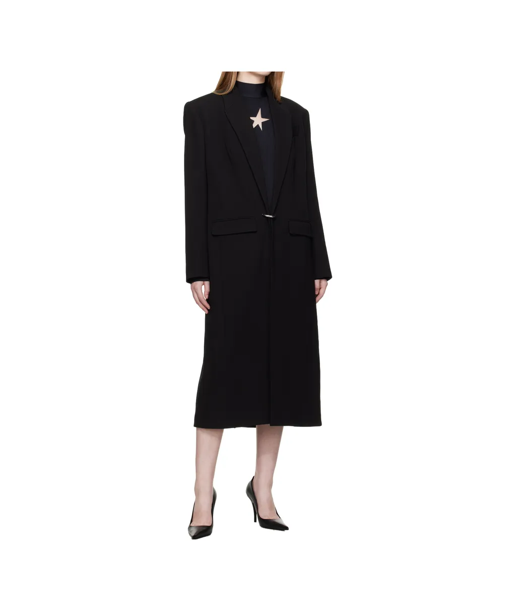 Single-Breasted Ring-Fastening Coat