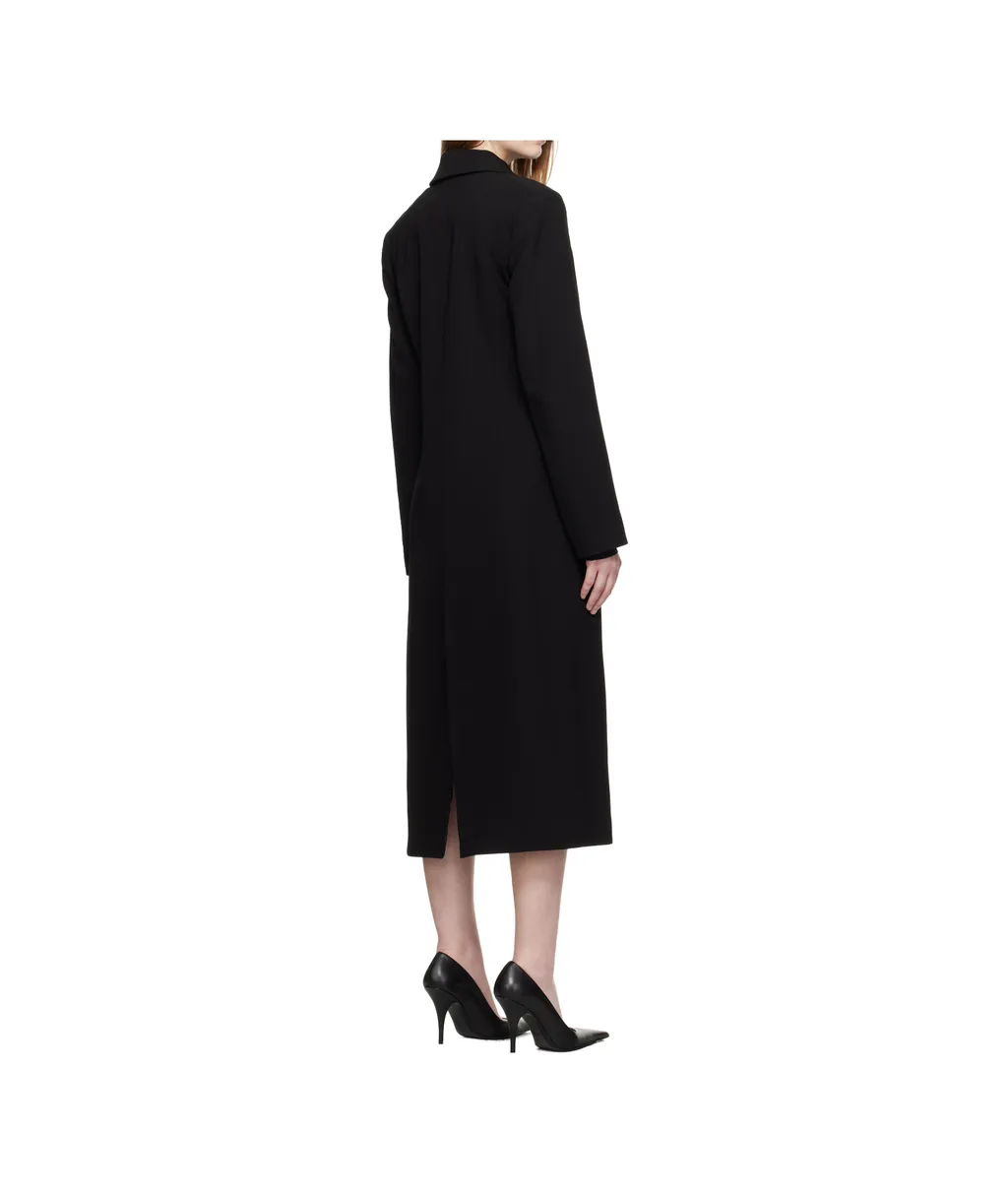 Single-Breasted Ring-Fastening Coat
