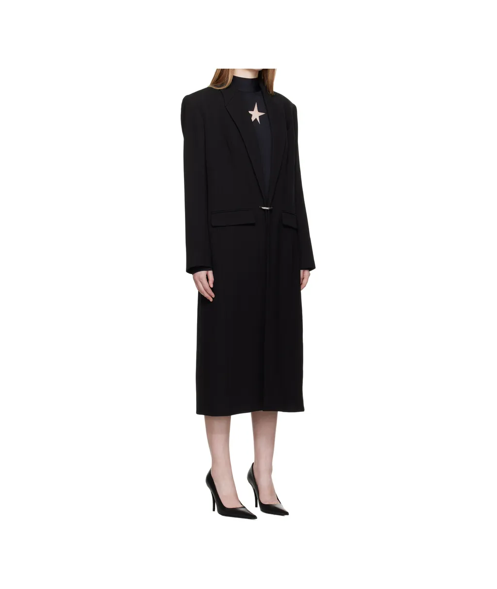 Single-Breasted Ring-Fastening Coat