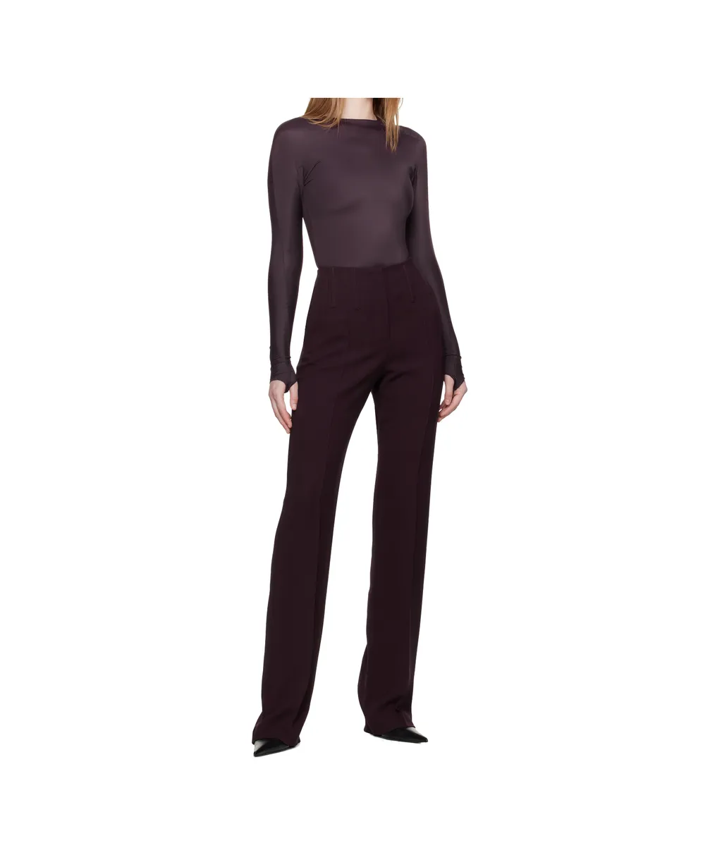 Embossed-Logo Long-Sleeve Bodysuit