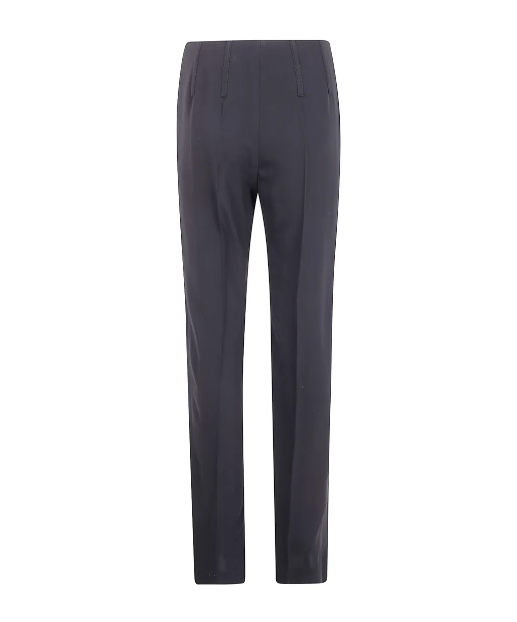 Pleated Zip-Up Track Pants