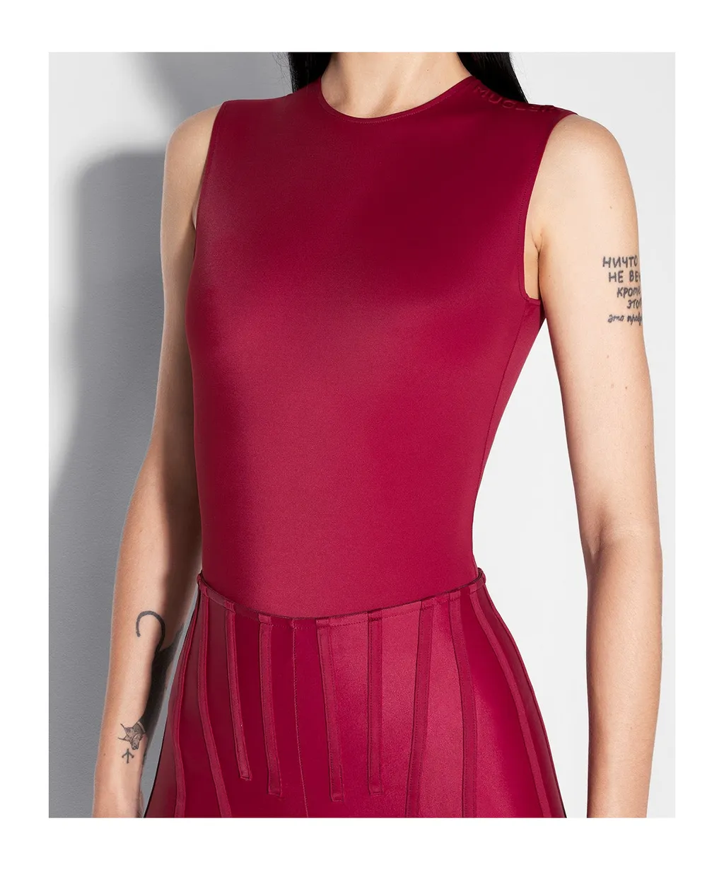 High-Neck Sleeveless Bodysuit