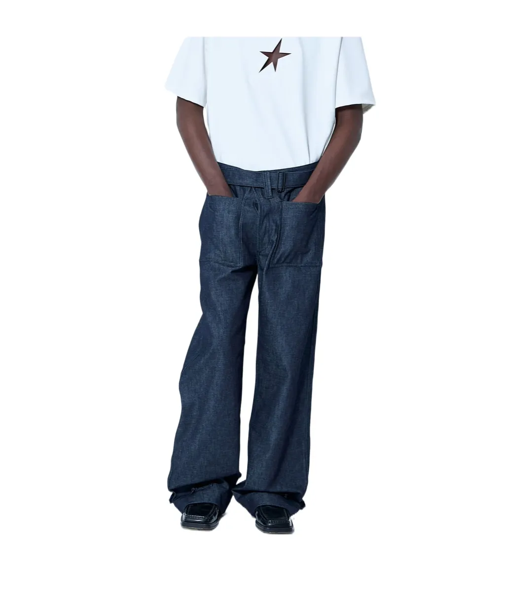 Belted Jeans