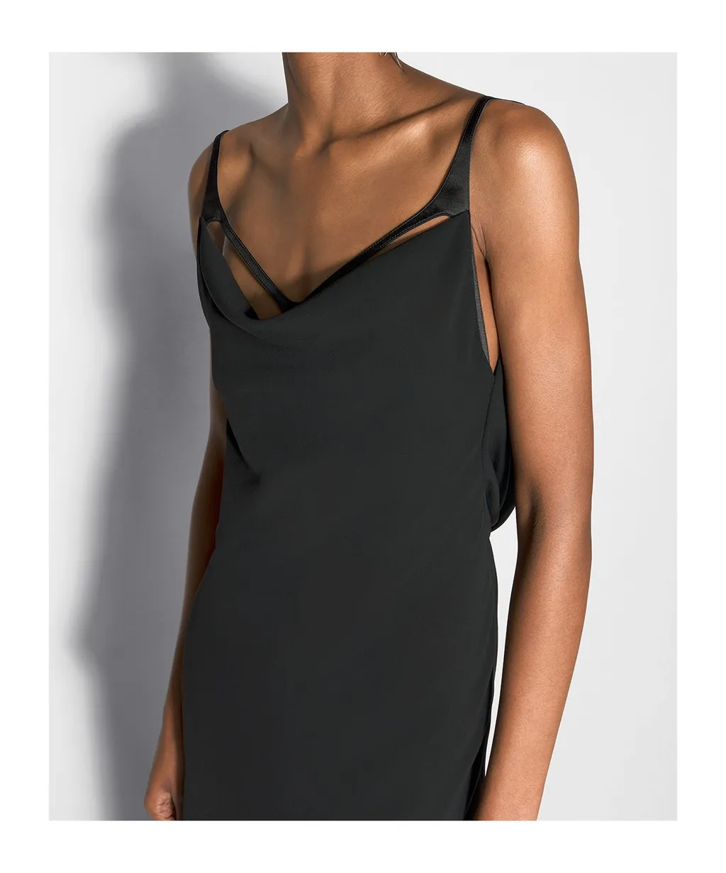 Harness Crepe Gown