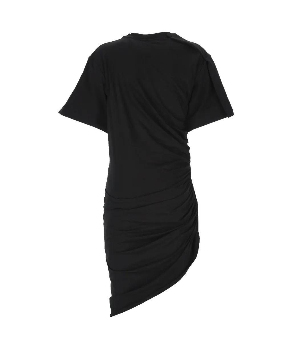 Asymmetric Ruched Dress