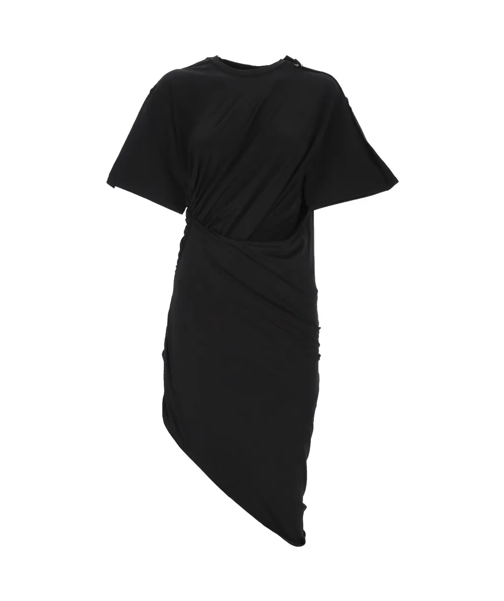 Asymmetric Ruched Dress