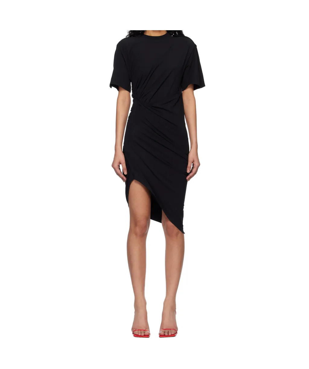 Asymmetric Ruched Dress
