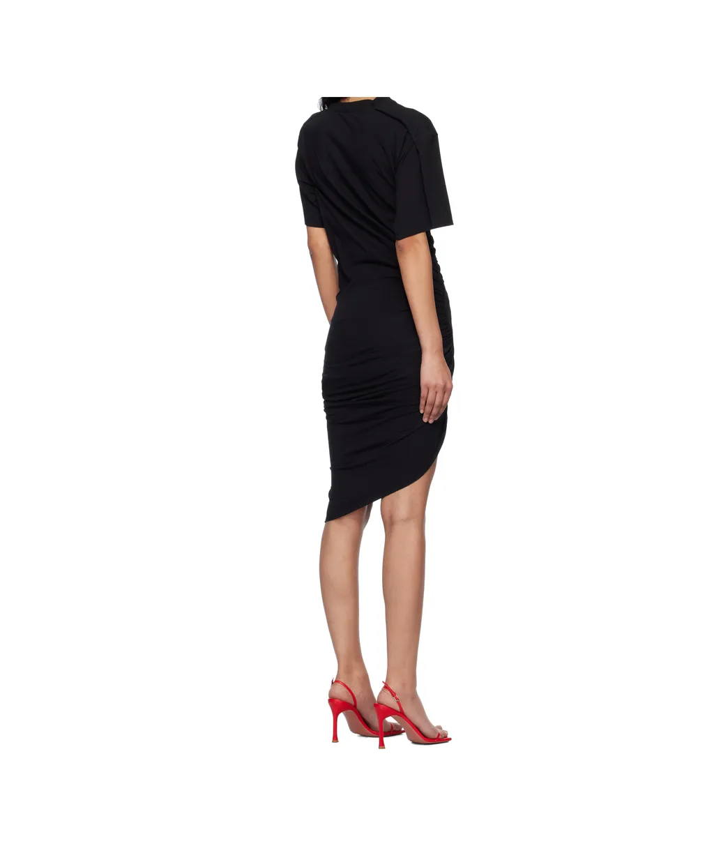 Asymmetric Ruched Dress