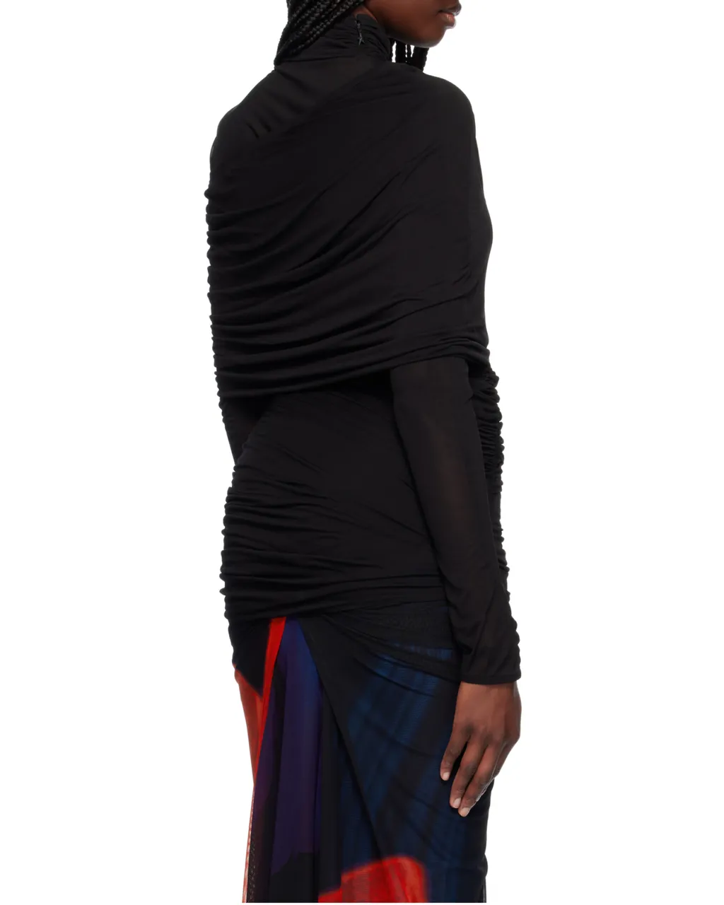 Ruched Turtleneck Top