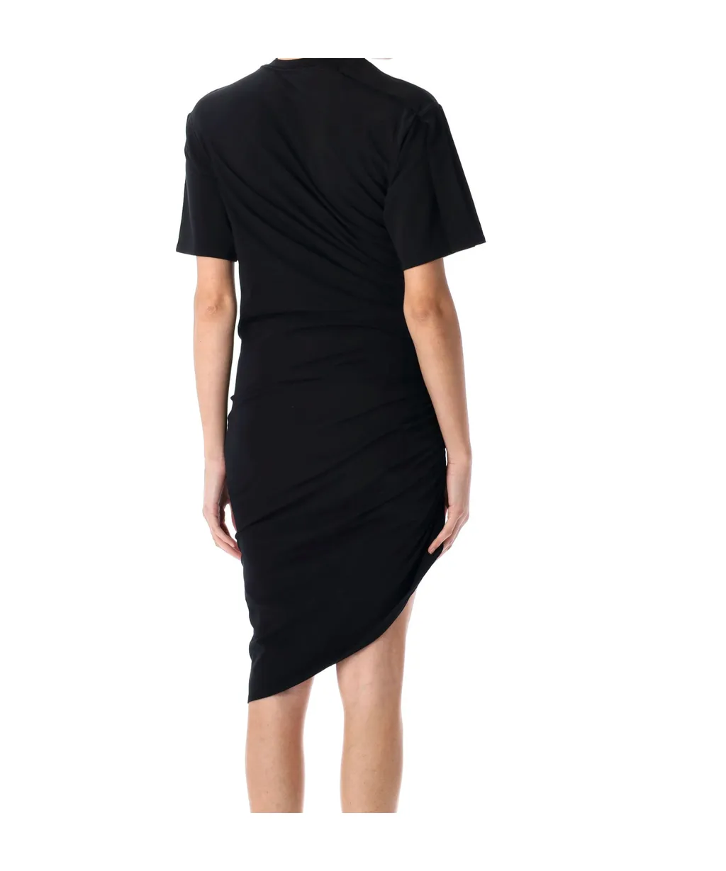 Draped Pierced Day Midi Dress