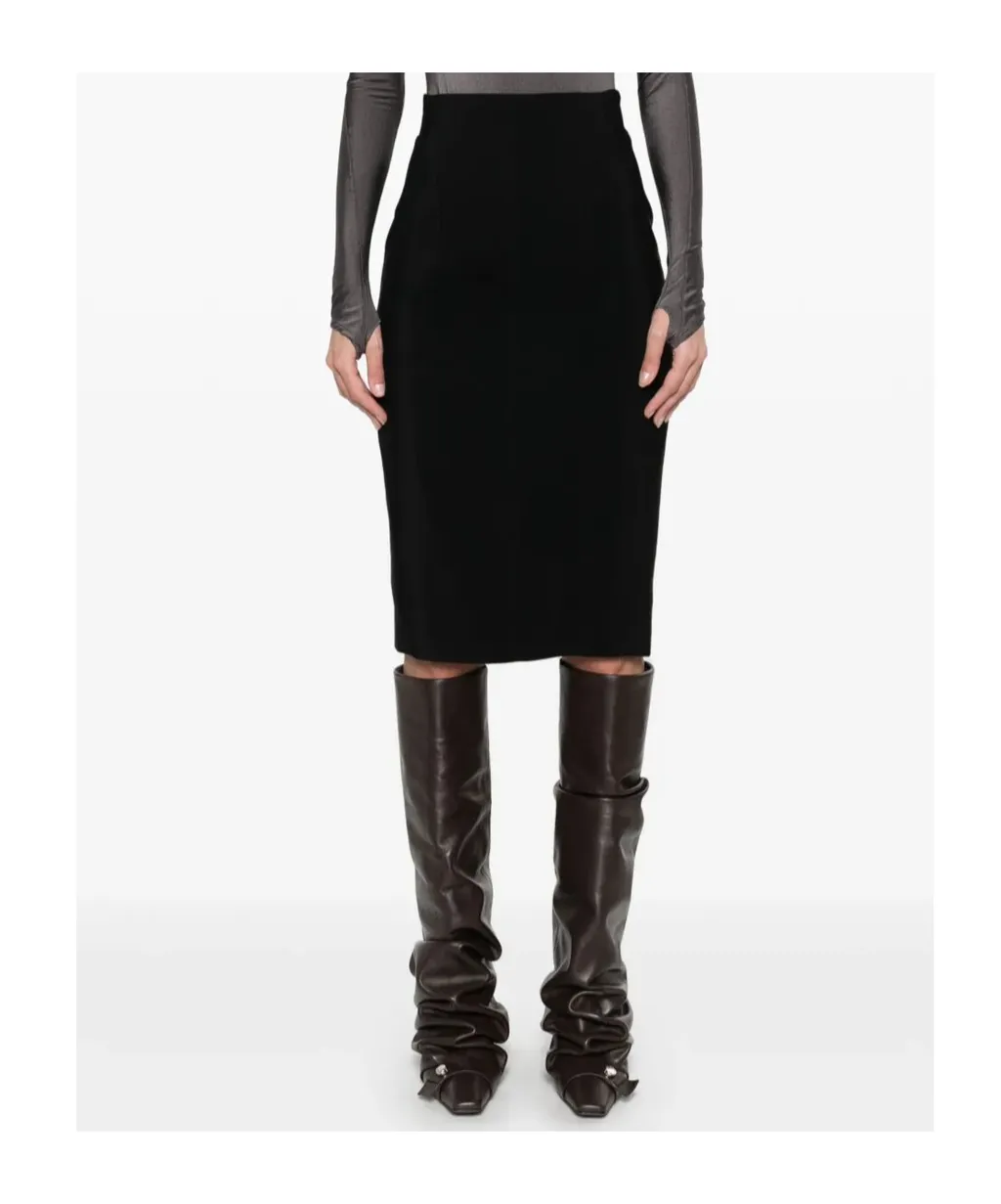 Cut-Out Midi Skirt
