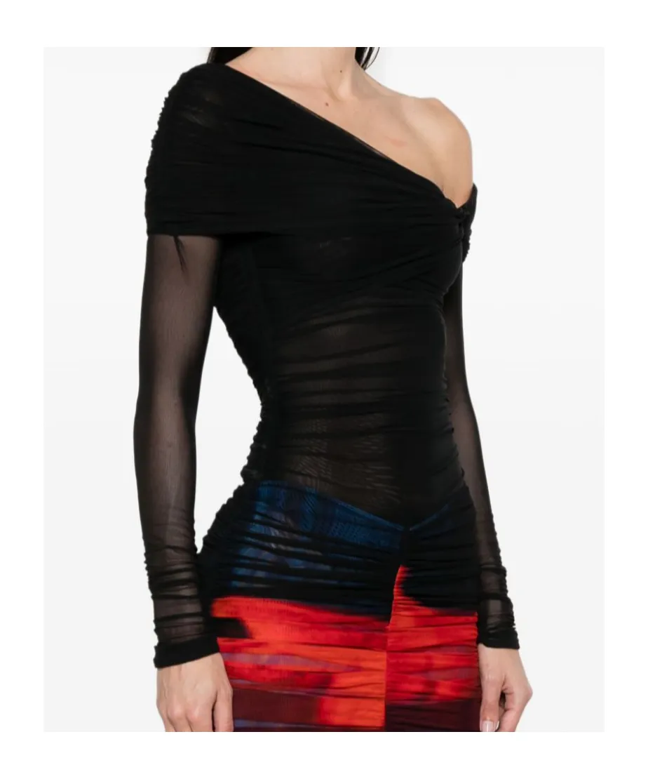 Off-Shoulder Ruched Bodysuit