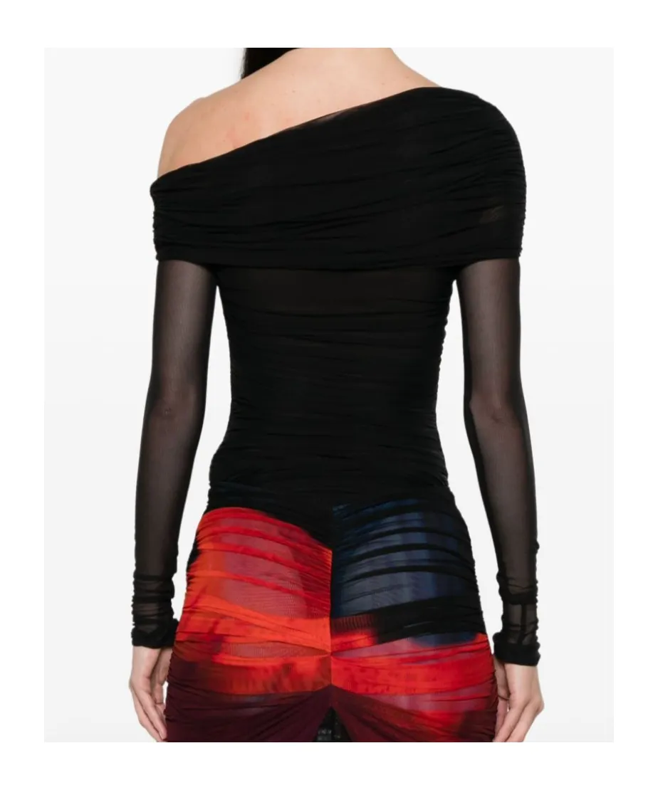 Off-Shoulder Ruched Bodysuit