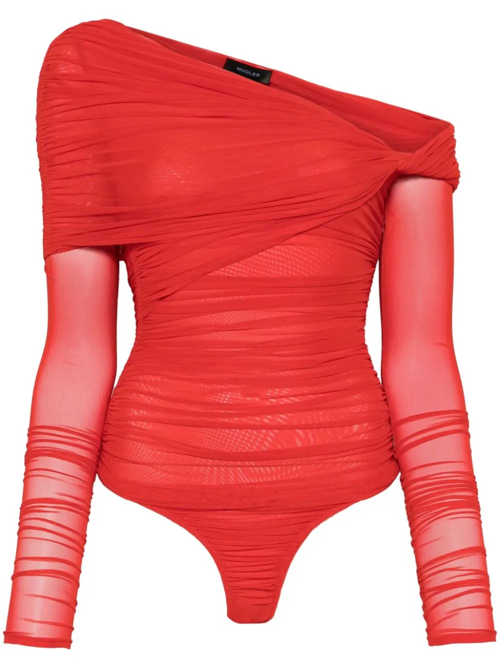 Off-Shoulder Ruched Bodysuit