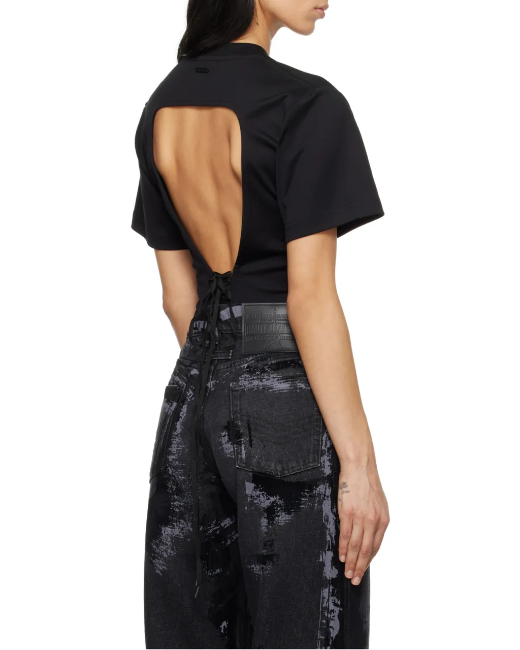 Corset Open-Back Bodysuit