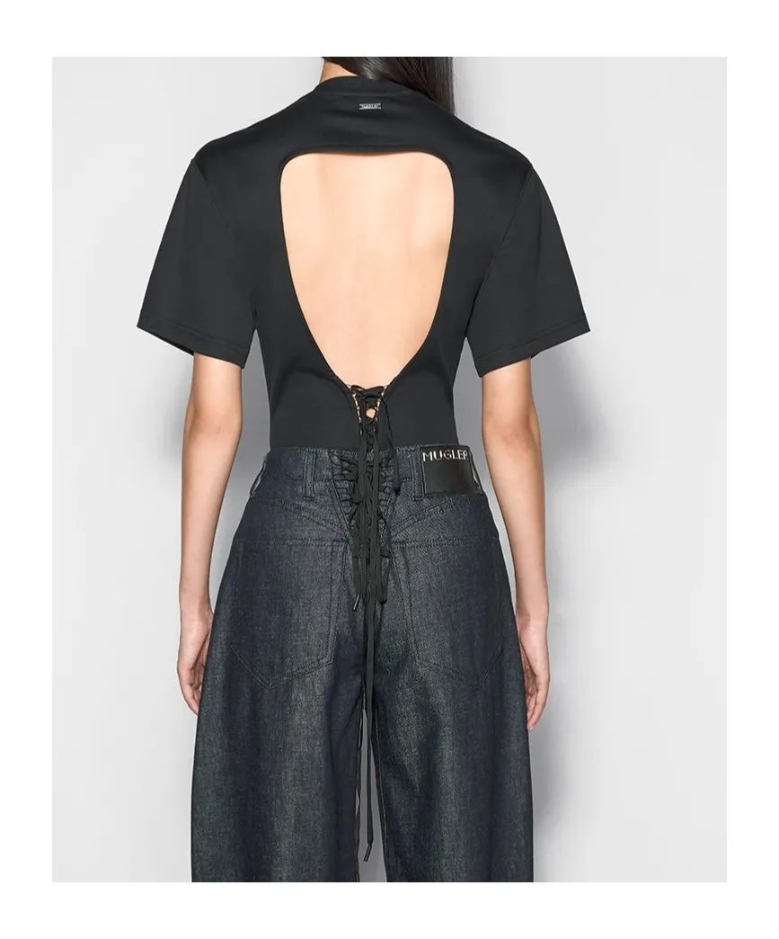 Corset Open-Back Bodysuit