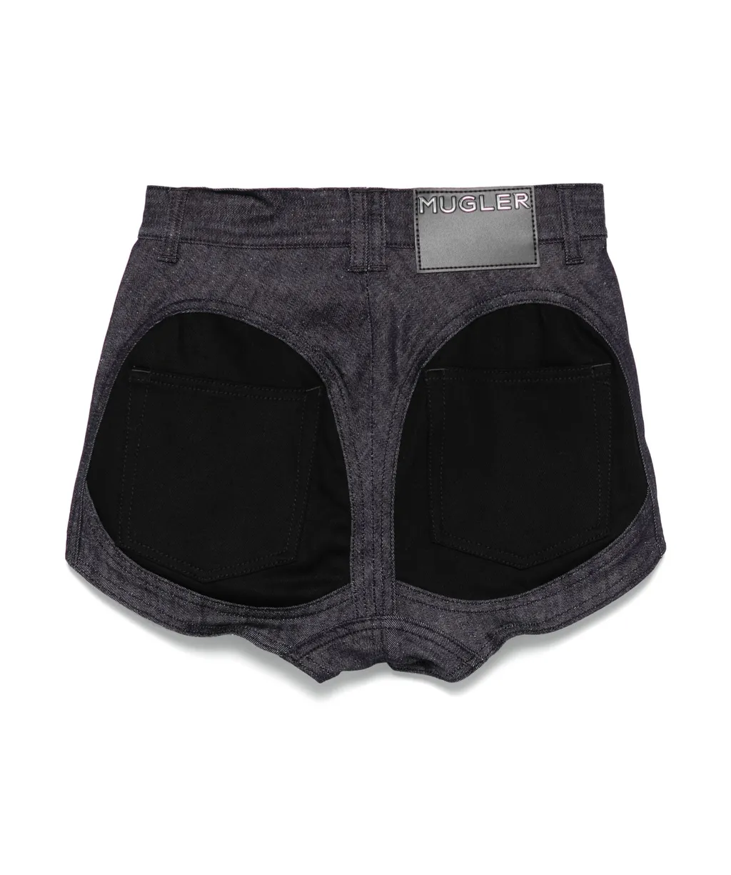 High-Waist Denim Shorts