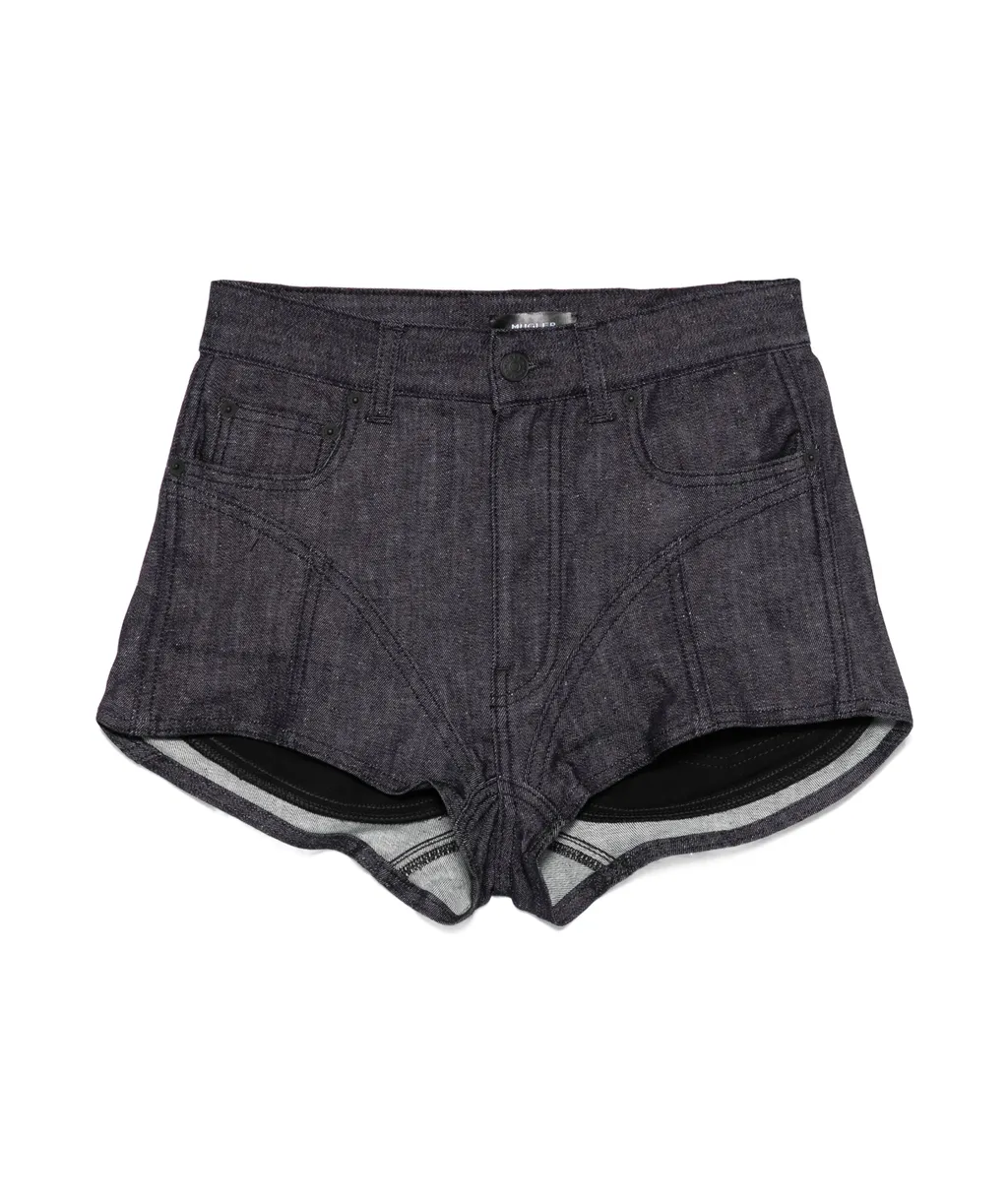High-Waist Denim Shorts