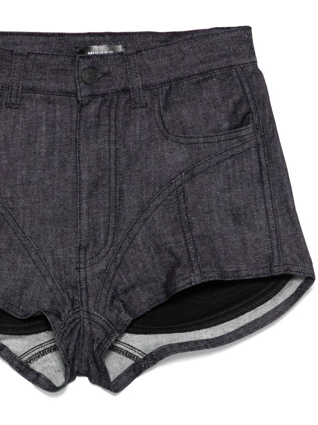 High-Waist Denim Shorts