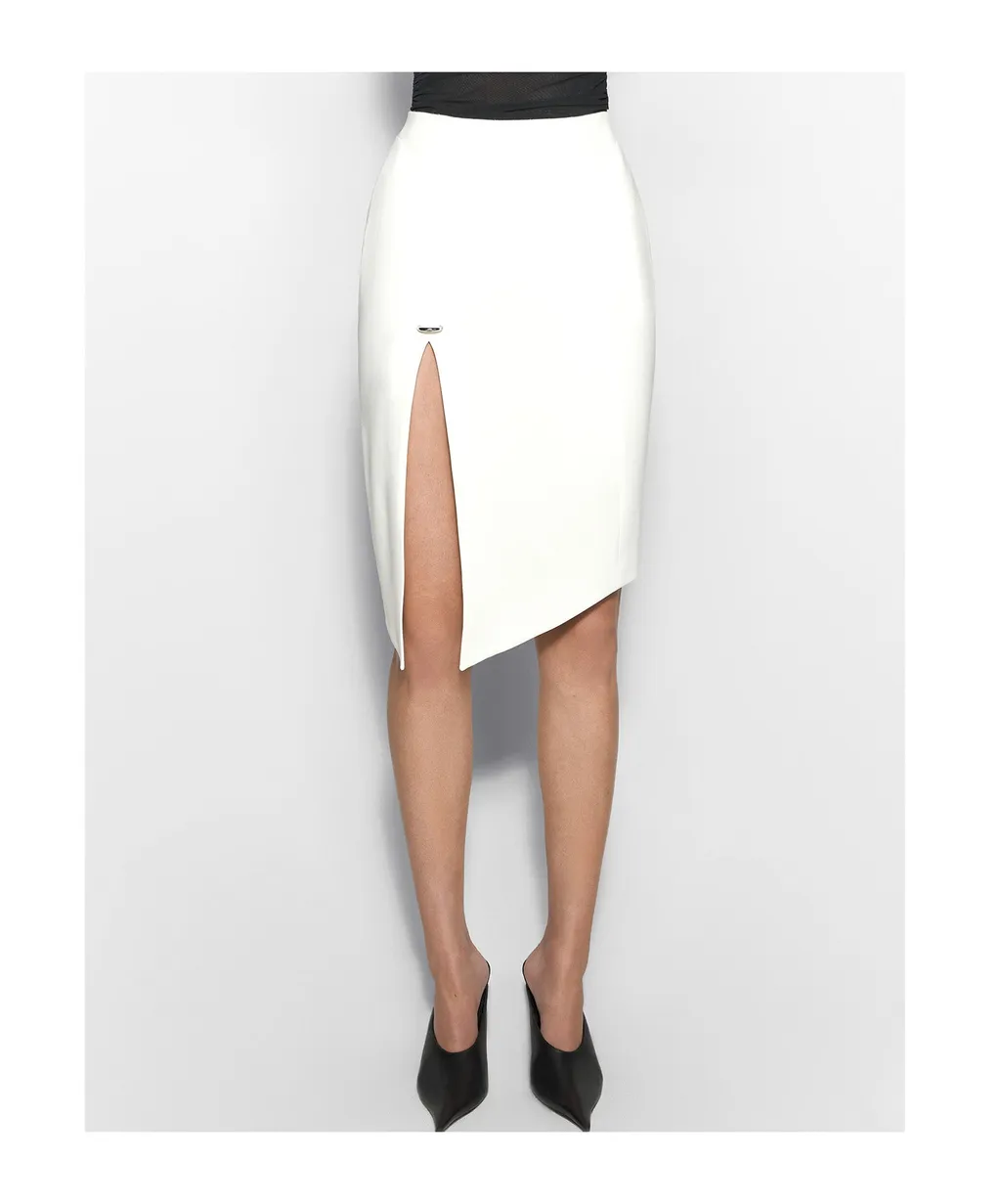 Pierced Midi Skirt