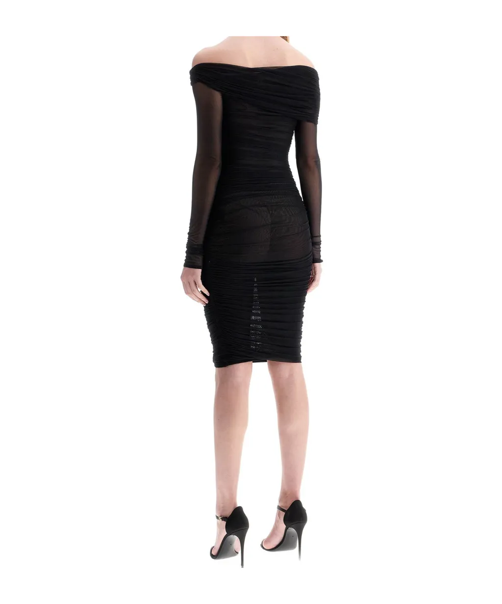 Off-Shoulder Ruched Dress